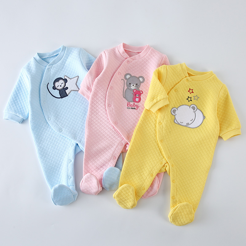 Baby Clothing Brand - Детские хлопковые комбинезоны-слипы для новорожденных, унисекс,