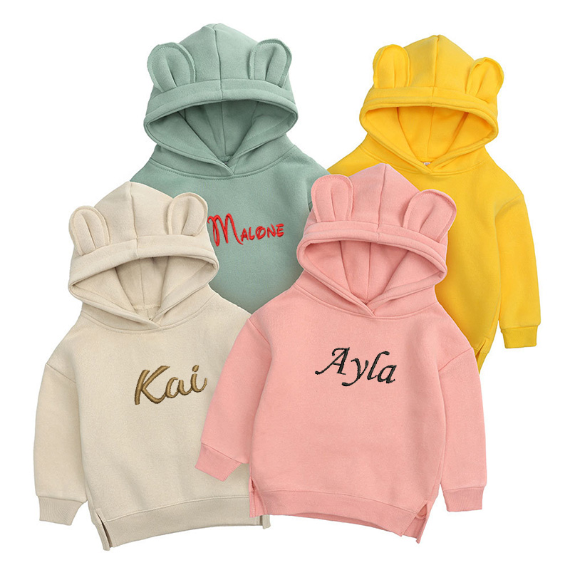 Baby Clothing Name - Детская толстовка с вышивкой и изображением