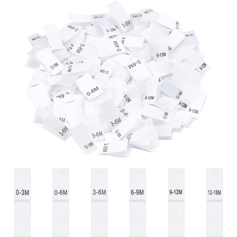 Baby Clothing Labels - 600 шт. этикетки на месяц одежды,
