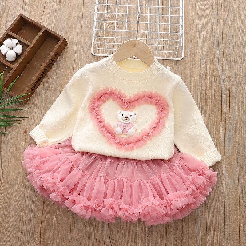 Baby Clothing Jumpers - Комплект из джемпера и пышной юбки