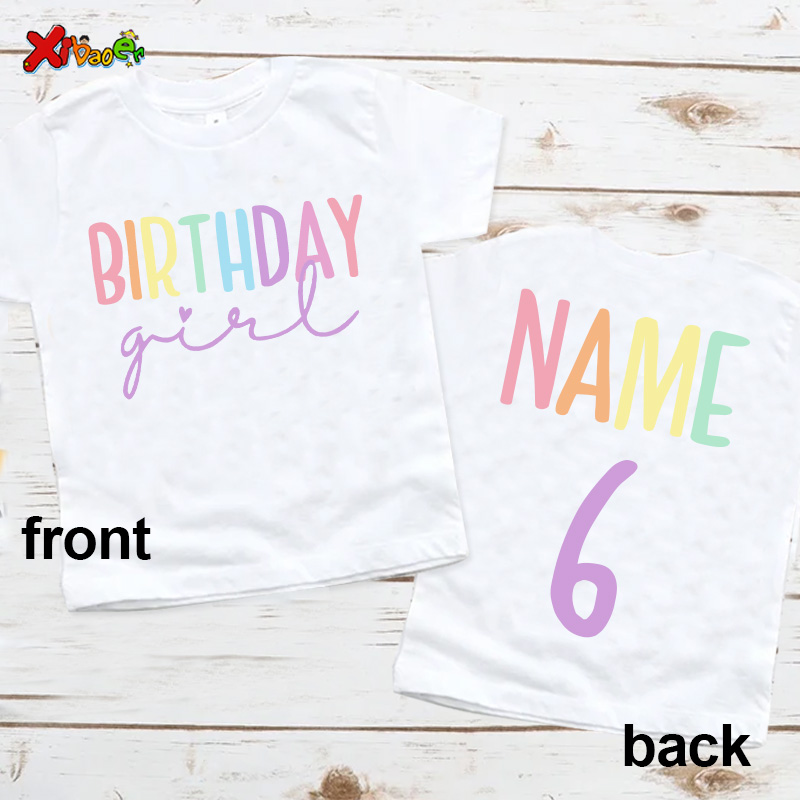 Baby Clothing Name - Футболка для именинницы, праздничная одежда для